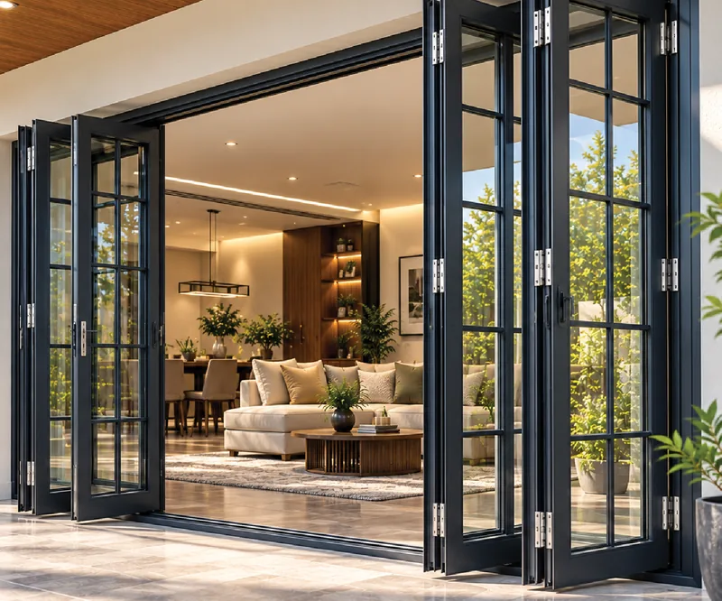 Omega Nestcraft GI Powder-Coated Folding French Door